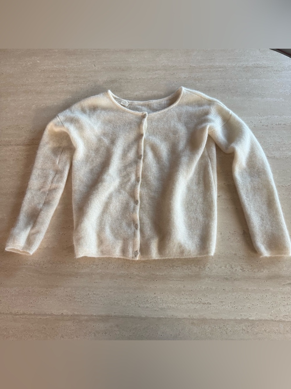 Sezane cream gaspar cardigan sweater size XS